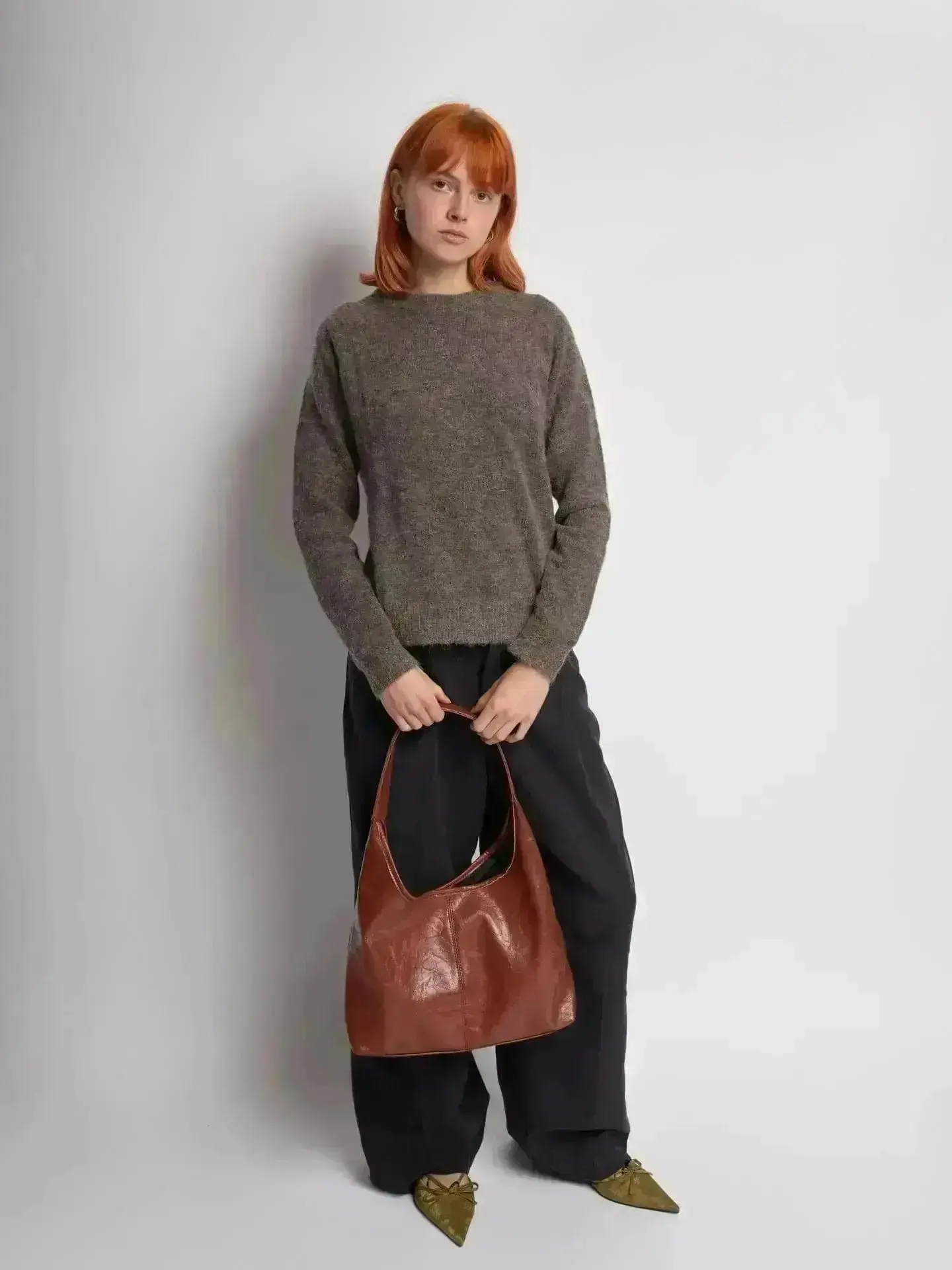 Scarlett Distressed Leather Tote - Image 119