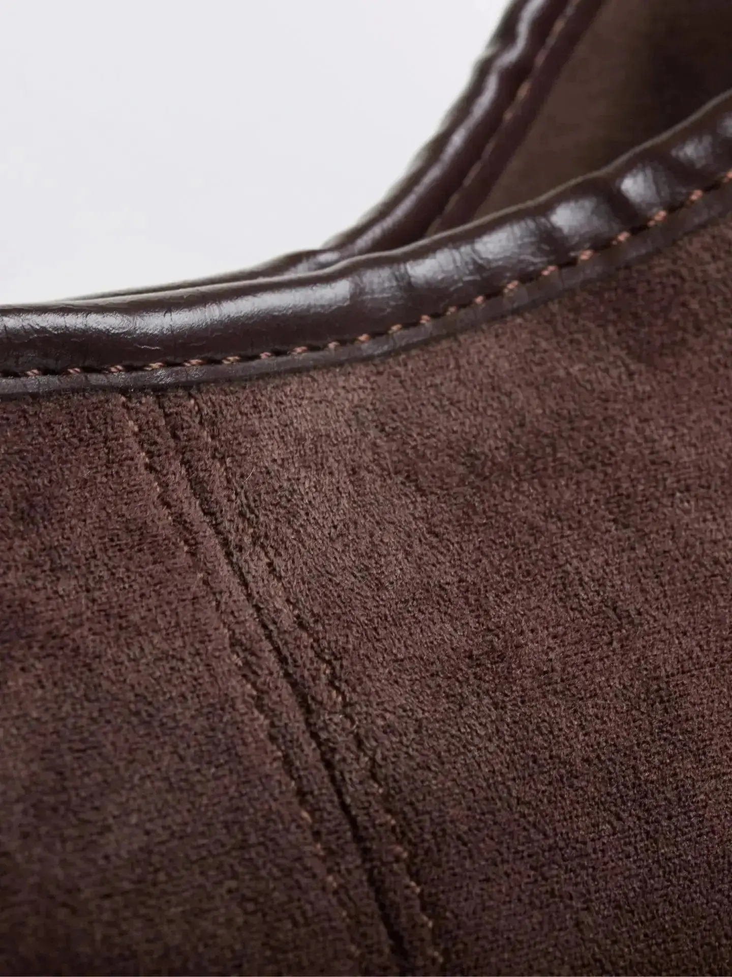 Suede Daily Leather Tote - Image 11