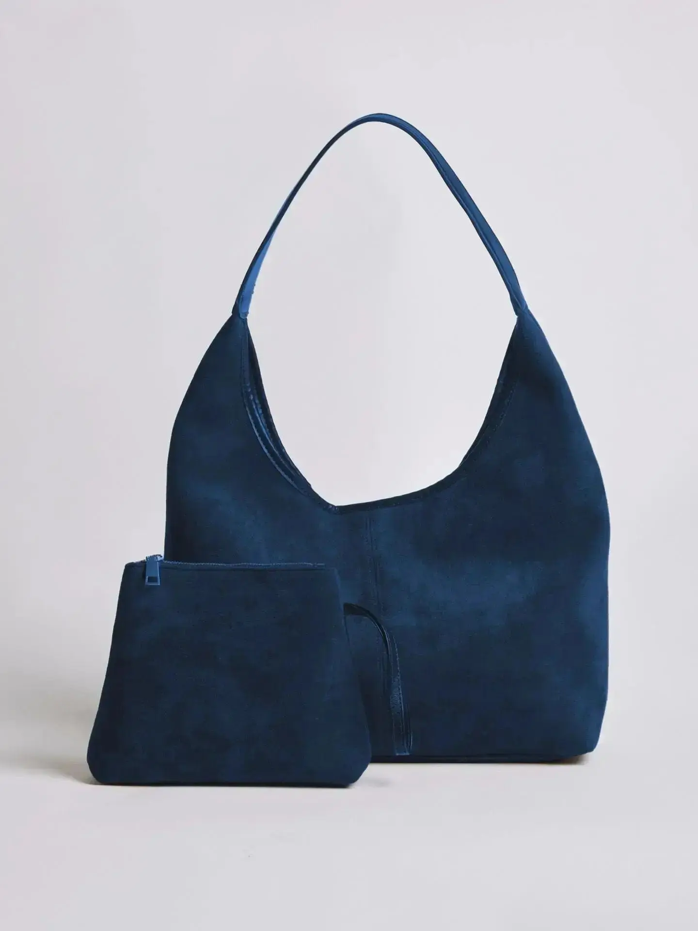 Suede Daily Leather Tote - Image 33